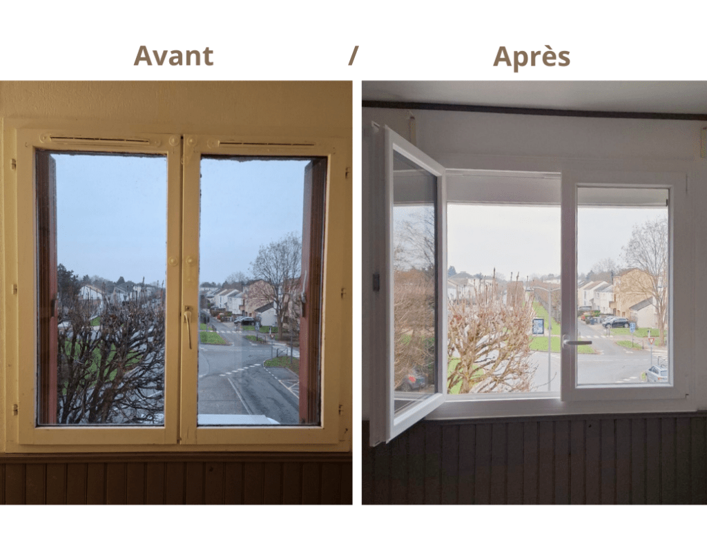 remplacement de fenêtres en PVC